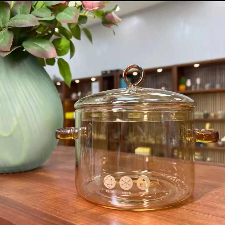 Hot Sale High Borosilicate Glass High Temperature Resistance Glass Pot Suitable for Family