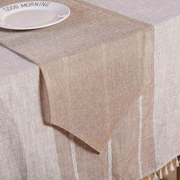 Wholesale 3ocm*1om Natural Burlap Table Runner Sewed Edge Jute Table Runner for Wedding
