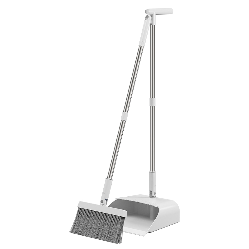 Stainless Steel Handle Broom and Dustpan Set for Effortless Cleaning