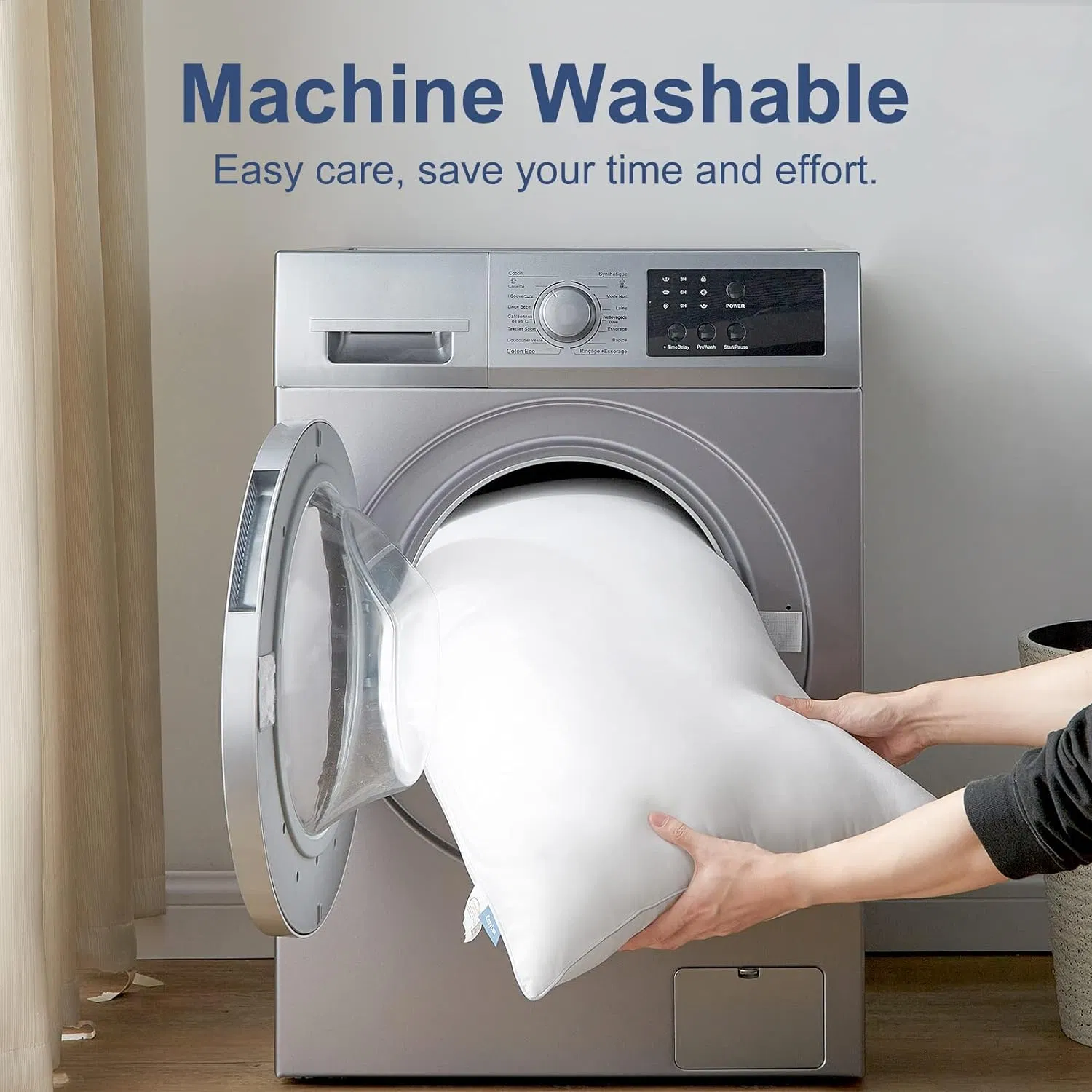 Hotel Quality Down Alternative Pillow Supportive Fluffy Pillows with Microfiber Cover