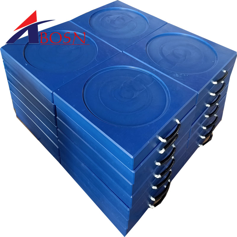 Heavy Duty Crane Foot Bearing Support PE Outrigger Pads