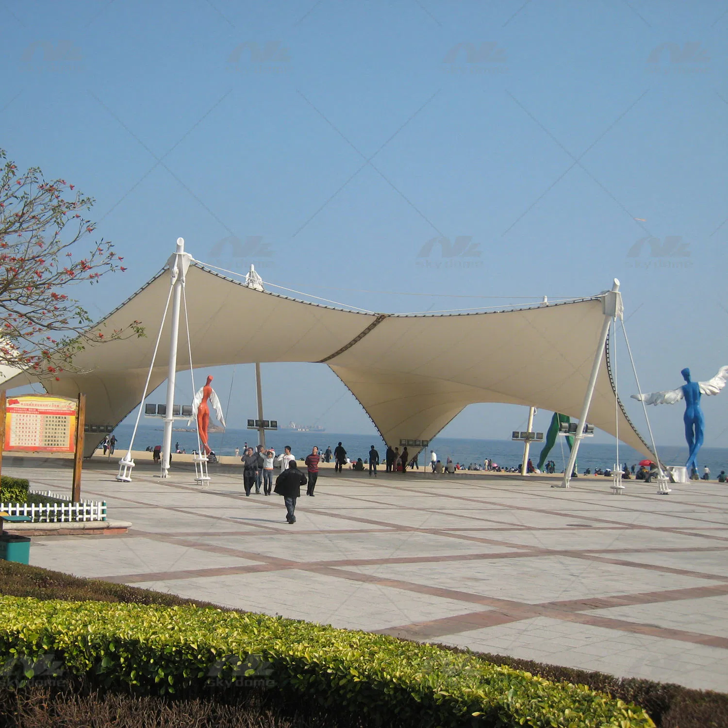 High Strength Tensile Membrane Structure for Landscape