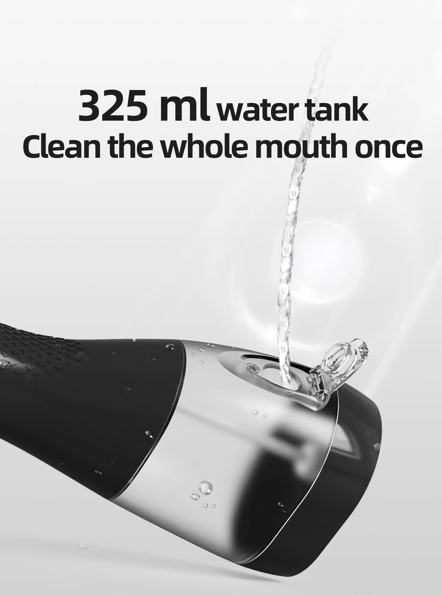 Rechargeable Power Flosser with 320ml Capacity Household Water Floss