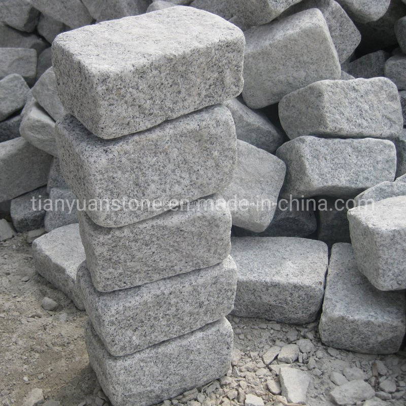 Natural Split G603/G654/G682/G664/Grey/White/Black/Beige/Yellow/Red Granite Pavers Cobblestone for Driveway