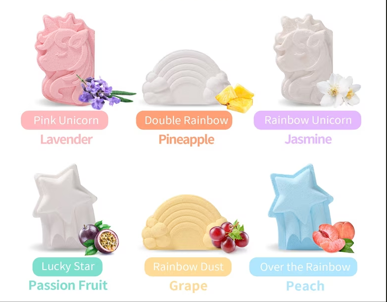 Coloured Bath Ball Label Kids Bubble Bath Bomb SPA Colorful Unicorn Bath Bomb