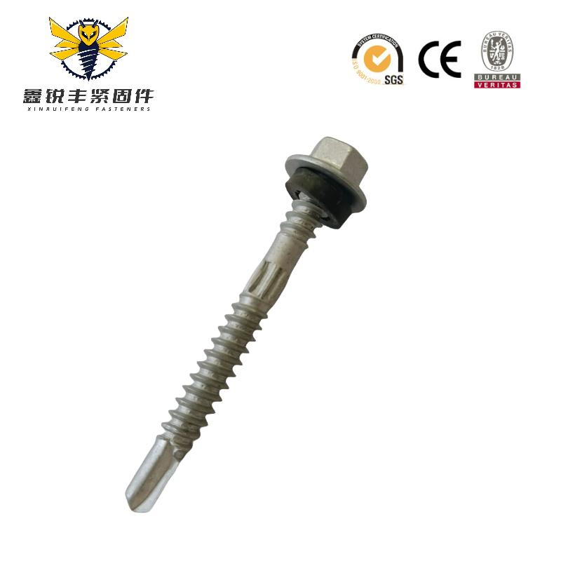 Hex Head EPDM Grey/Black Washer Self Tapping Screw Self Drilling Screws for Roof Working