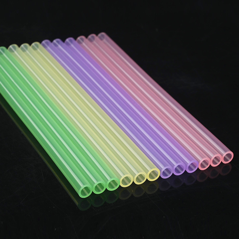 Custom Size BPA Free Food Grade Colourful Clear Reusable Drinking Juice Water Bottles Coffee Silicone Straws
