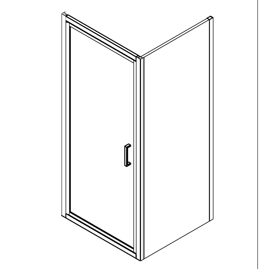 Square Shower Room Matt Black Aluminum Profile Frame Discount Price