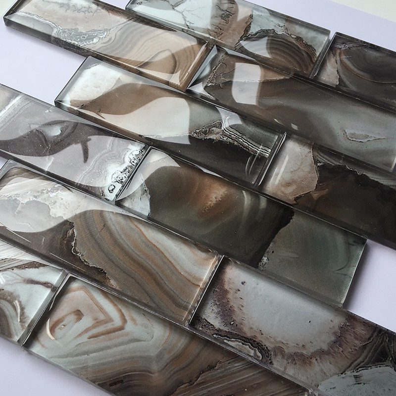 Стеклянная мозаика 30x30 см для кухни и ванной