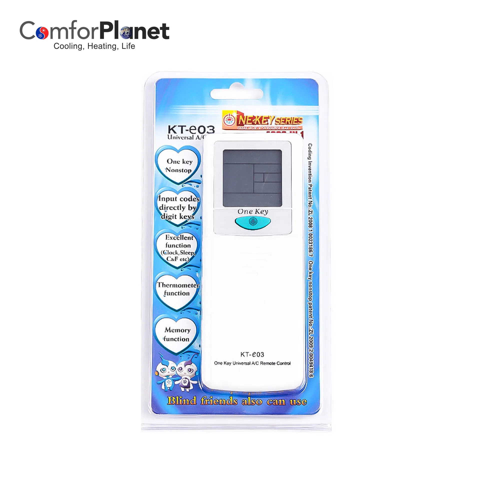 Factory Wholesale Price HVAC System Universal Remote Control Kt-E03 for Air Conditioner