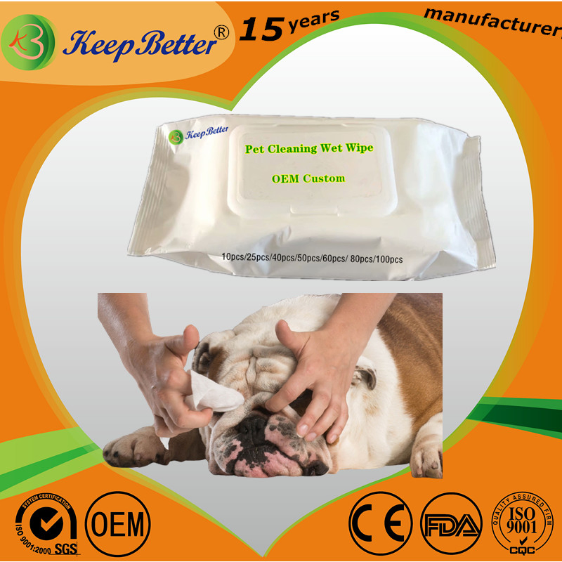 High Quality Antibacterial Pet Cleaning Wet Wipes