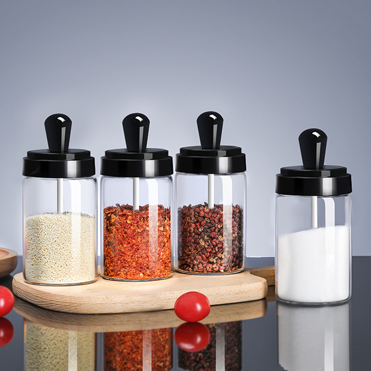 Factory Produced Wholesale Glass Storage Spice Seasoning Bottle Jar Container Jar