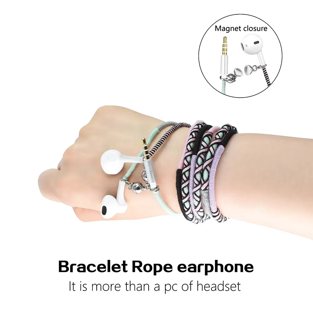 Наушники проводные Miic с ручной оплёткой кабеля