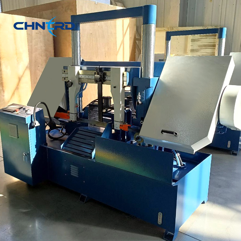 Станок ленточнопильный автоматический промышленный двухстоечный по металлу GSK 4240