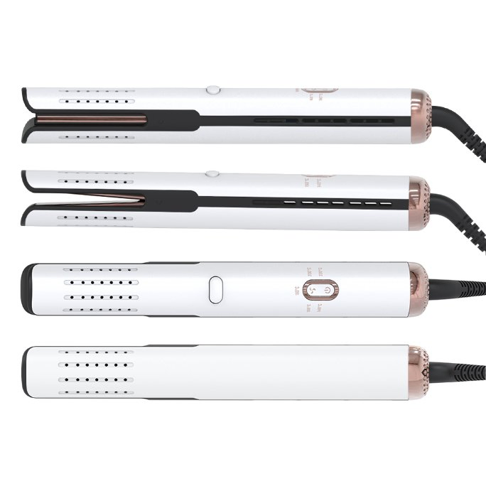Bidisco Cool Air Hair Styling Tools 2 in 1 Straightener and Curler Electric Hair Iron