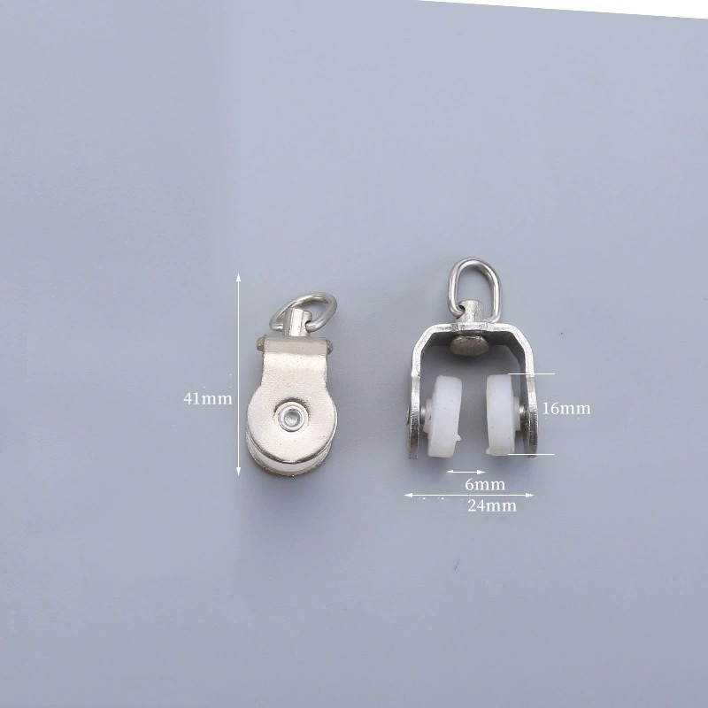 Silent Strip Curtain Pulley, Wheel Body Wrapped with Silicone Strip