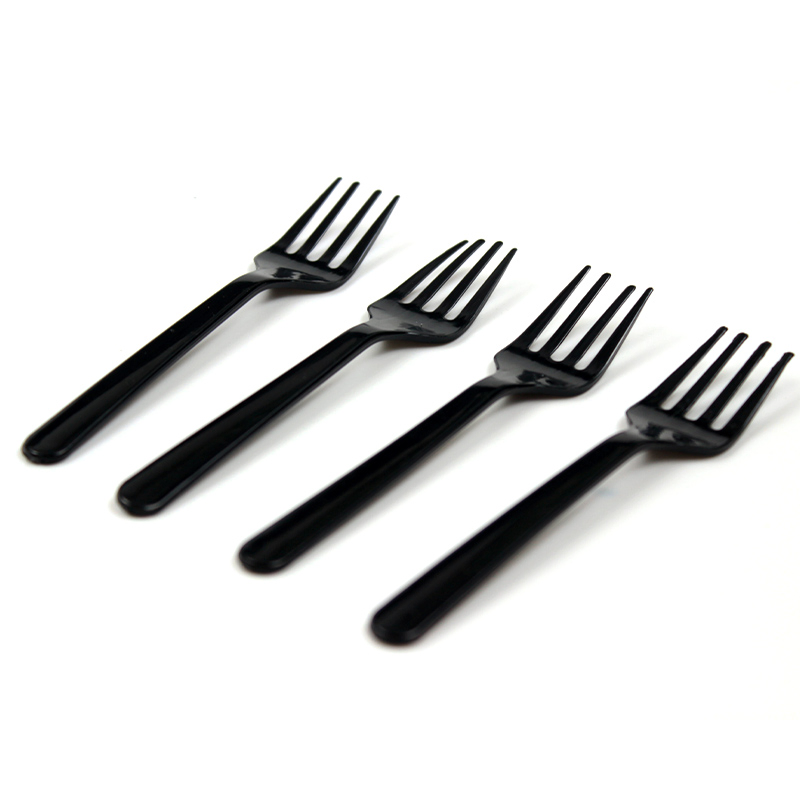 Disposable Plastic Cutlery PS 115mm Mini Fork for Cake Party Supply