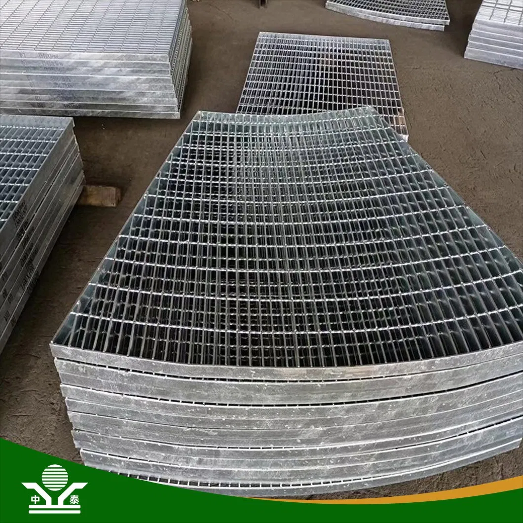 Zhongtai Sliver Color 1" X 5/16" China Carbon Steel Serrated Grate Suppliers Hdsgw30-02 Mesh Grating Used for Walkway