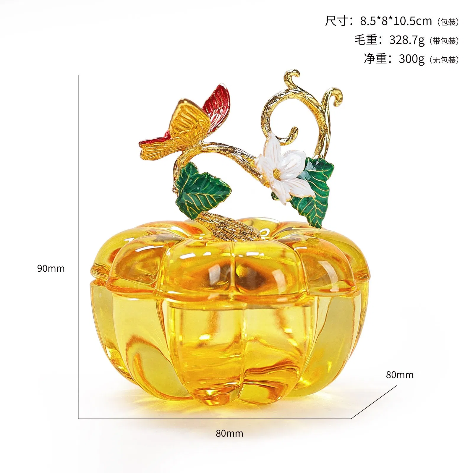 Nail Crystal Washing Cup with Lid Diamond Octagonal Glass Nail Dappen Dish