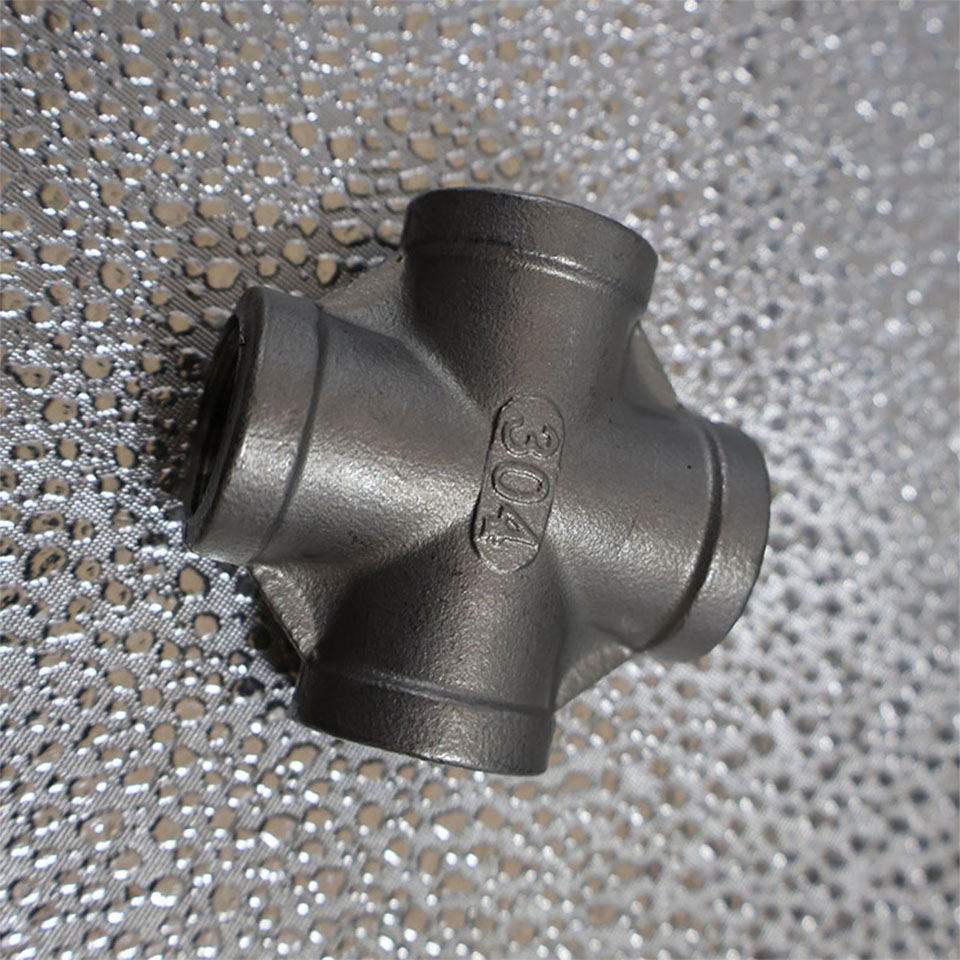Durable Precision Casting Threaded Stainless Steel Cross with High Pressure