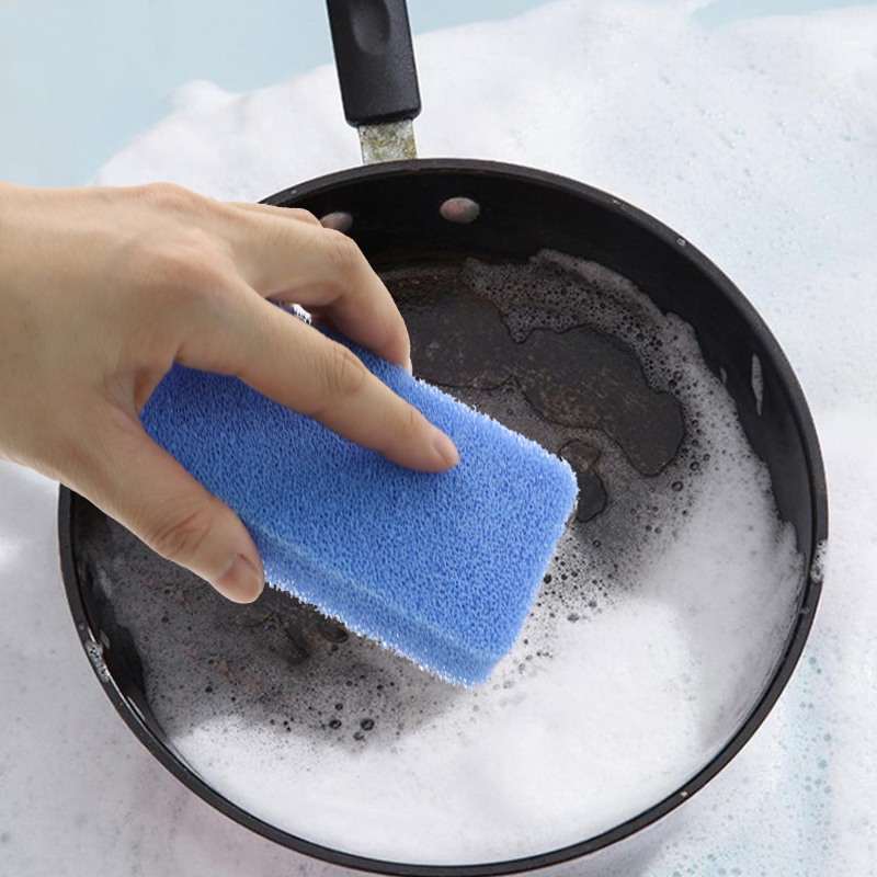 Multi-Purpose Scrub Sponges for Kitchen- Non-Scratch Microfiber Sponge Along with Heavy Duty Scouring Power
