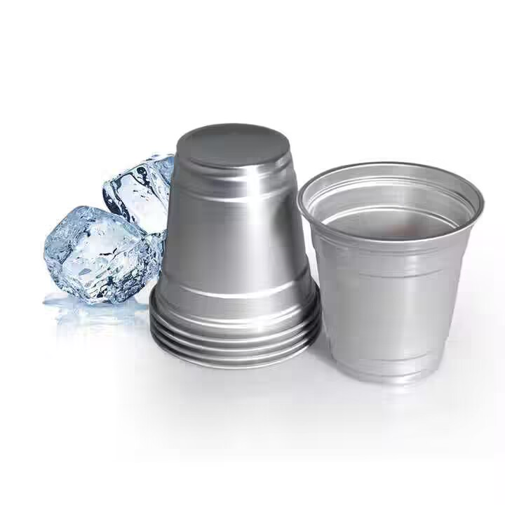 Personalized 9oz 16oz Disposable Aluminum Cold Drinking Cup with Custom Logo for Kauffman Firefly Hooghoudt Monte Carlo