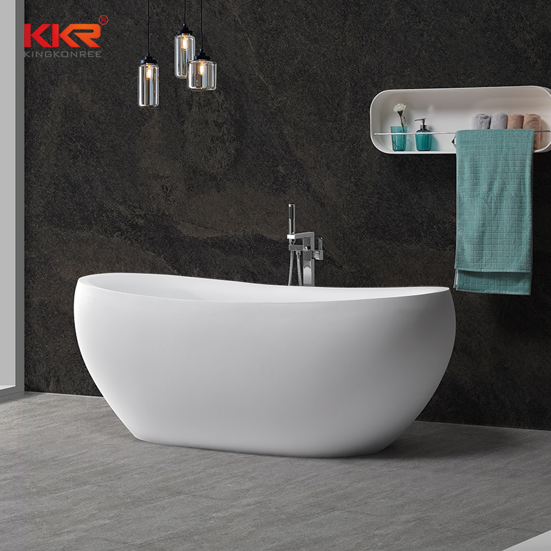 Factory 60" Shower Acrylic Stone White Bathtub