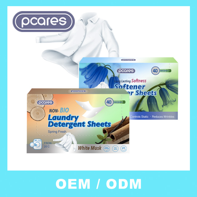 Rivate Label Eco-Friendly Laundry Sheets 36 Sheet Deep Cleaning Fresh Laundry Tablet Organic Detergent Easy to Dissolve