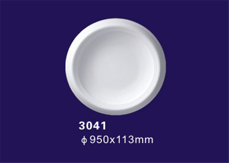 European Style PU Ceiling Medallion / PU Dome / PU Lamp Panel / PU Lamp Pool