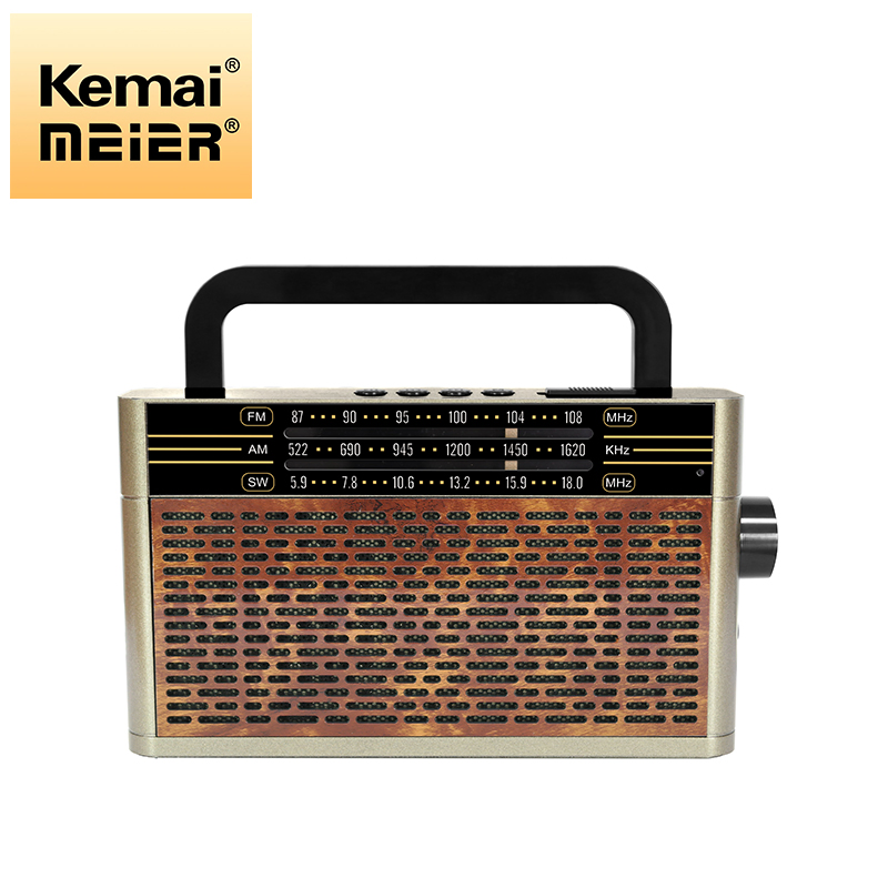 Classic Retro Portable Bluetooth FM Am Radio Stable Quality and Space Saving Small Radio with Flashlight
