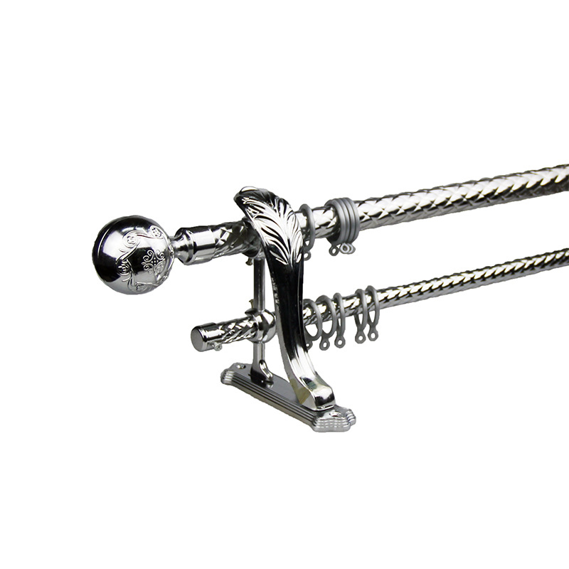 Curtain Rail Guide 28+19mm Double Round Ball Head Window Accessories Window Roman Rod