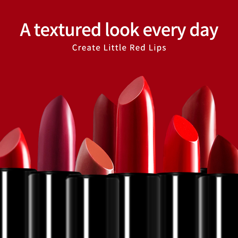 OEM/ODM Factory Makeup Red Smooth Waterproof Lasting Velvet Matte Lipstick Set