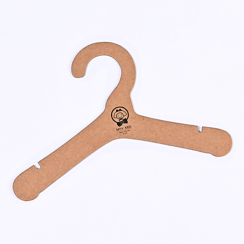 Custom Logo Eco Friendly Recyclable Kraft Paper Cardboard Kids Clothes Paper Hangers