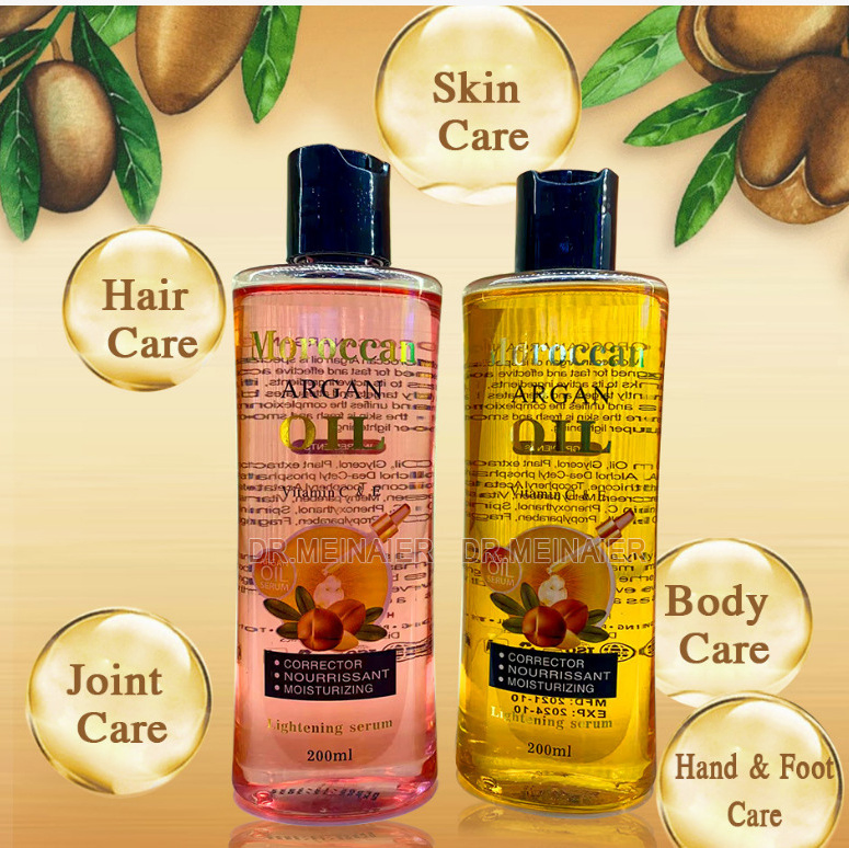 Moroccan Argan Oil 200ml Pure Essential Brightening Massage Oil