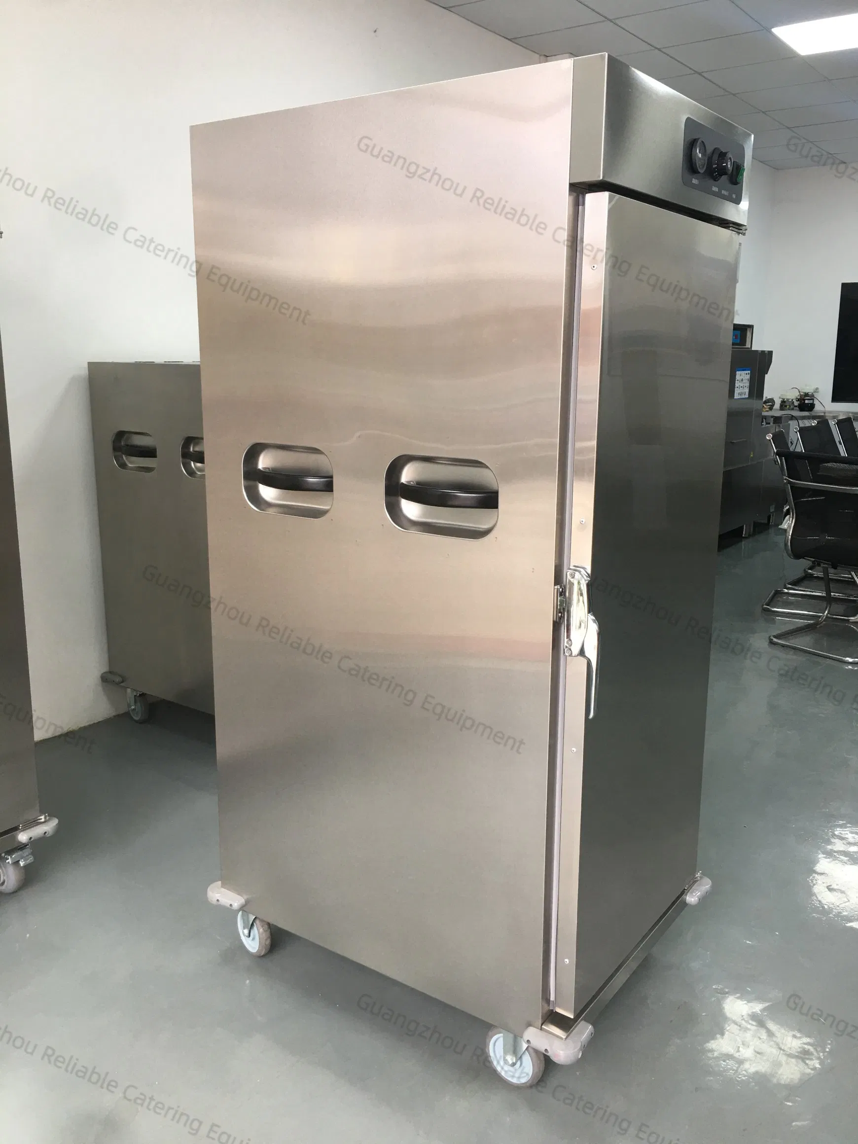 Insulated Food Warmer Cart with Electric 4 Adjustable Shelves, Glass Display Lid & Locking Wheels for Event Catering