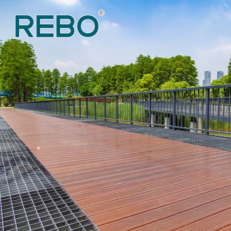 Balcony Outdoor Bamboo Wood Flooring Bamboo Material Decking