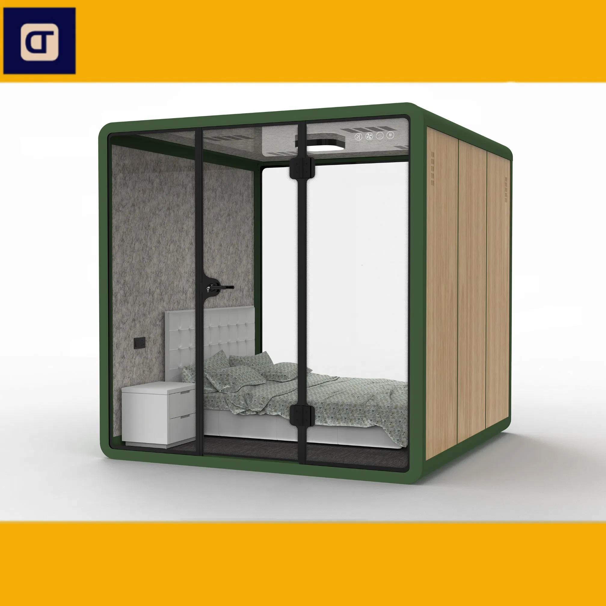 Integrated House Meeting Pod Phone Booth Mobile Practical Soundproof Booth Privacy-Protected Home Soundproof Booth