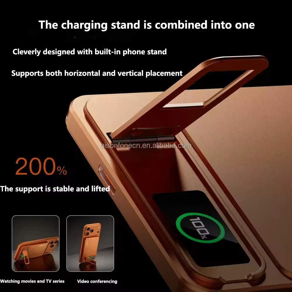 Pd20W Custom Logo Ultra Thin Power Banks Battery Pack Power Bank Portable Charger Wireless Magnetic Power Bank 10000mAh