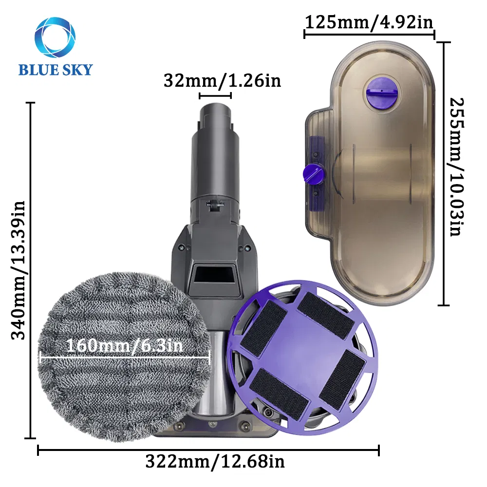 Mop Brush Head Combined with Water Tank Fit for Dysons Vacuum Cleaner V7 V8 V9 V10