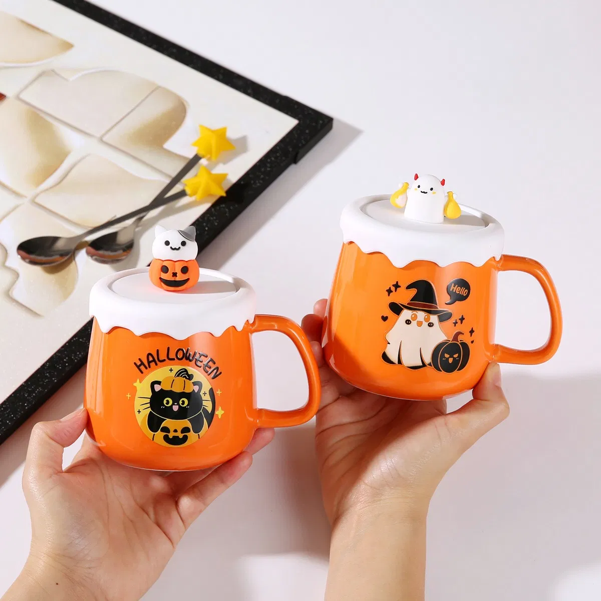 Керамическая кружка Halloween, набор с подарком