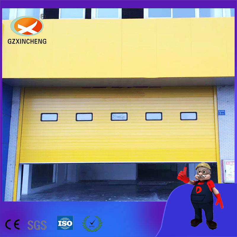 Manufacturer Hot Sale Vertical High Performance Sectional Overhead Garage Door PU Panel