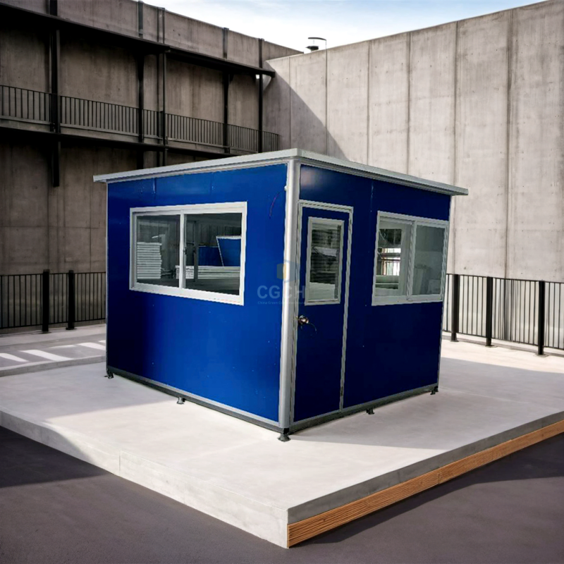 Easy Operation Outdoor Sentry Room with Safe Features for Graphic Design Integration