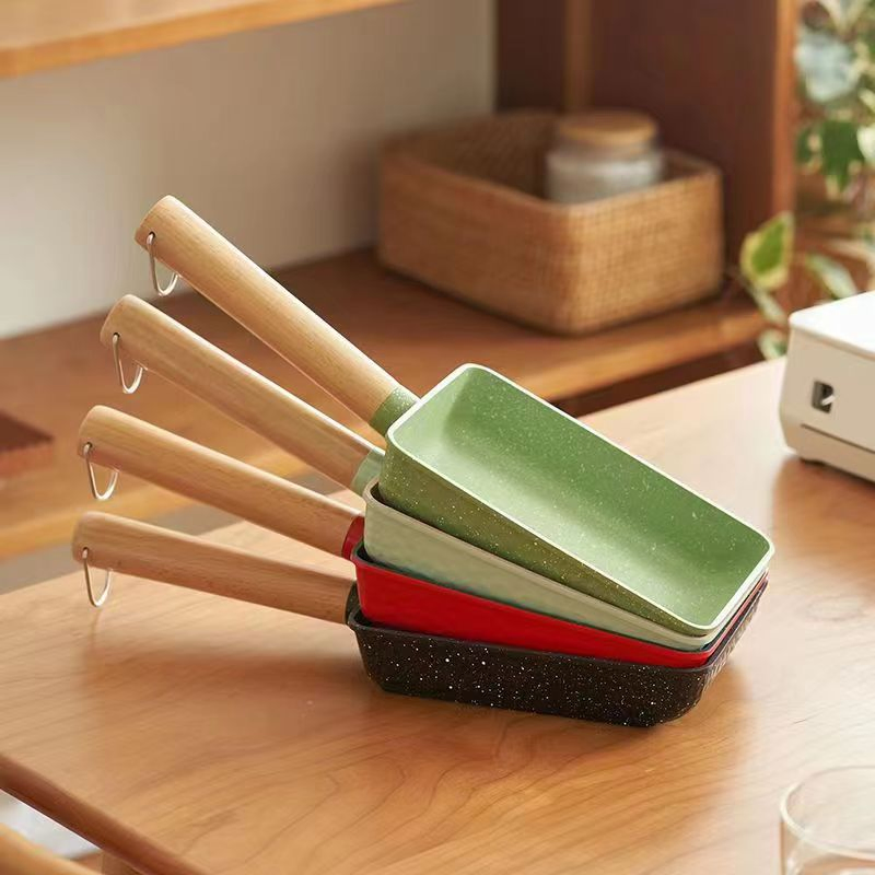 Professional Eggs Burger Skillet Aluminum Non-Stick Omelette Skillet Frying Pan Medical Stone Fryer Skillet