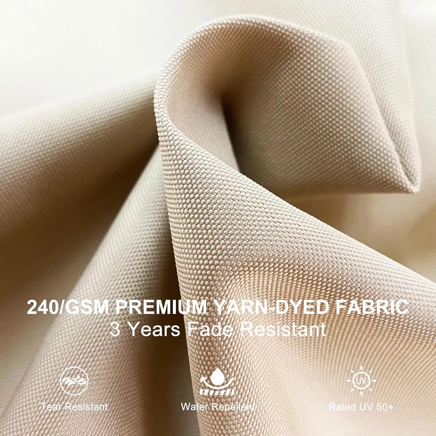 Stylish Outdoor Square Umbrella for Deck and Patio Protection