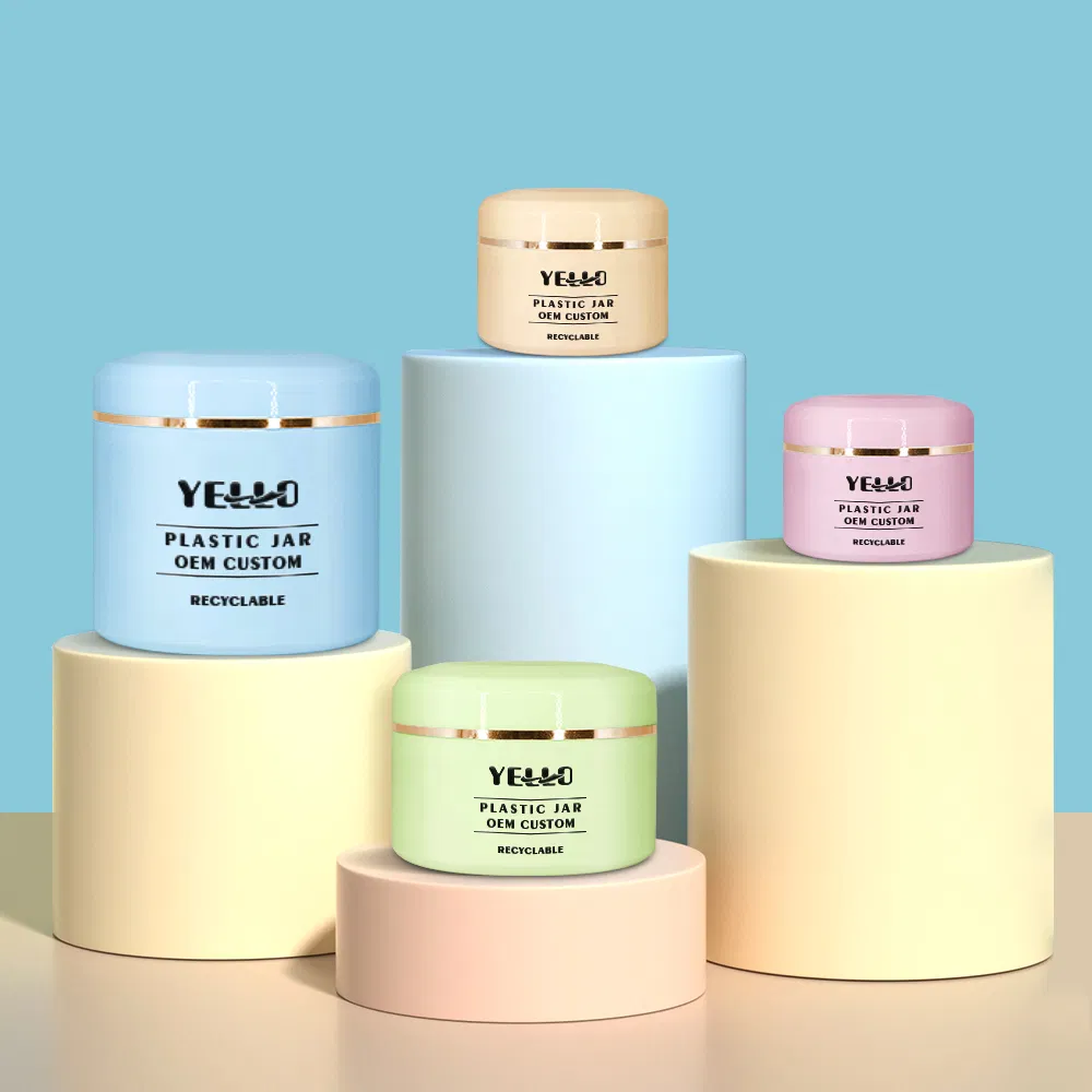 Cosmetic Jar for Cream Skin Care Body Butter Containers Hot Sale Empty PP Plastic Screw Cap
