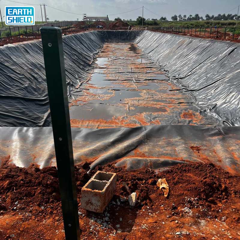 Seepage-Proof 0.3-3mm HDPE UV-Stabilized Anti-Corrosion Barrier Geomembrane for Canal