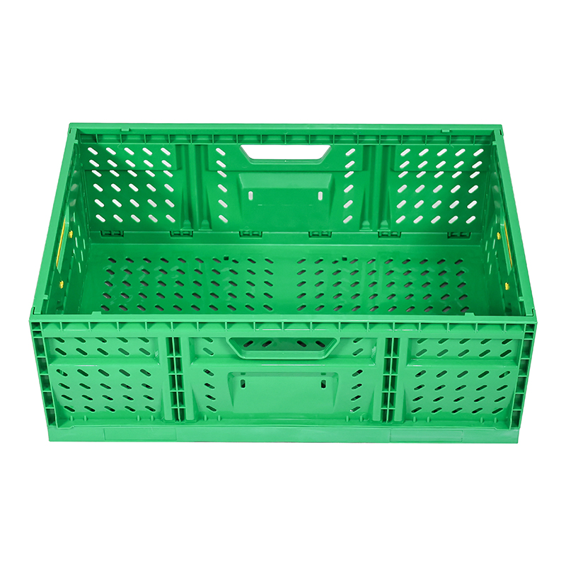 Injection Mold Supermarket Plastic Foldable Vegetable and Fruit Crate