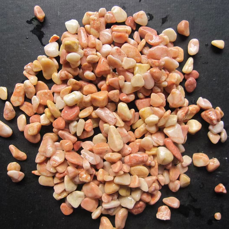 Muti Color River Stone Black/Beige/White/Green/Red Pebble for Outdoor Decoration Garden Landscaping Price