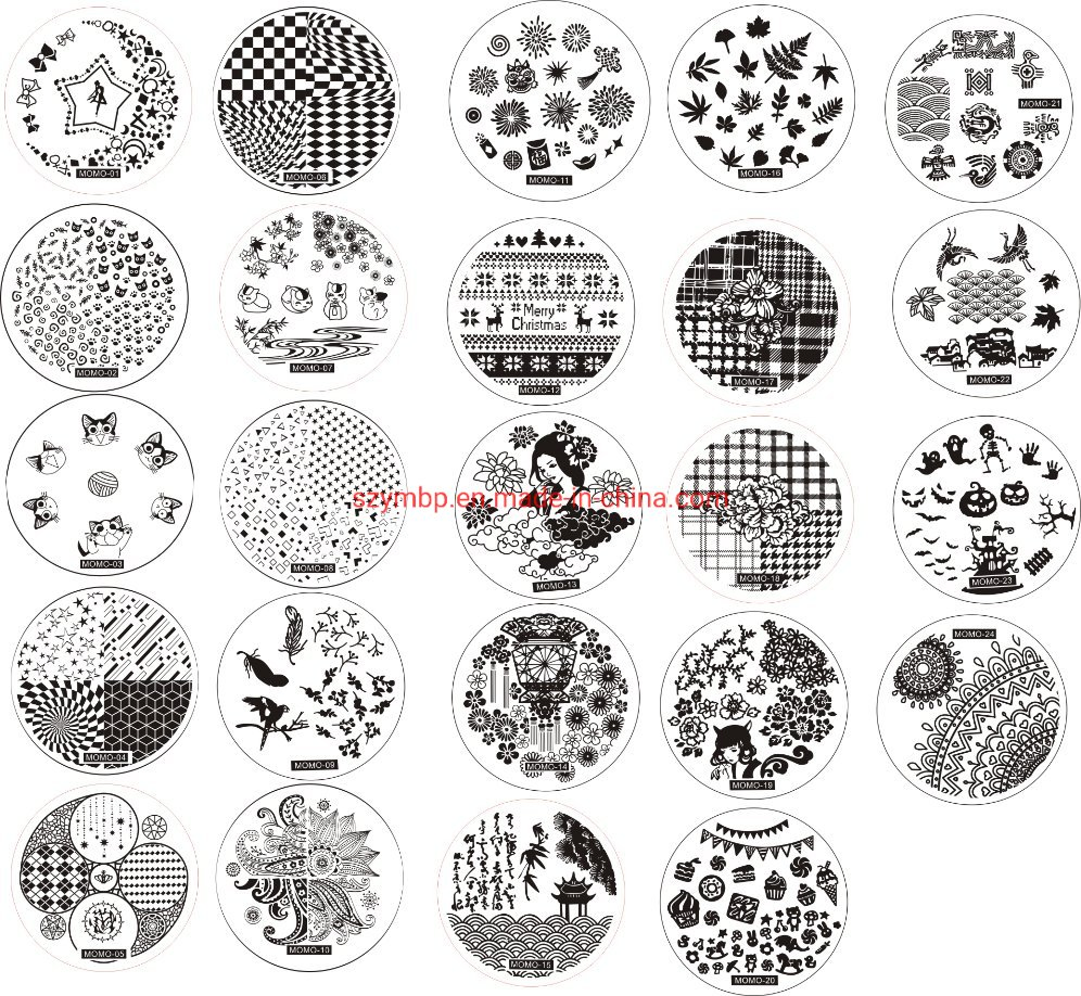 Factory Custom Exquisite DIY Decoration Metal Nail Art Stamping Plate