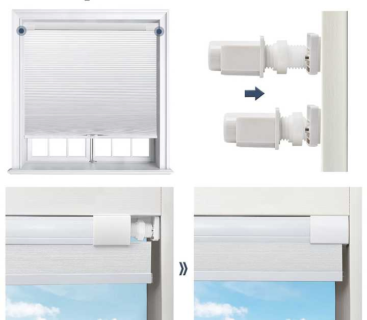 No Tools Easy Fix Honeycomb Blinds Drill Free Window Shade No Drill Cellular Blind